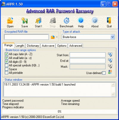rar password recovery online